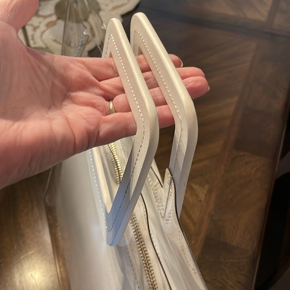 STAUD Shirley Transparent Handbag- White - Picture 7 of 8